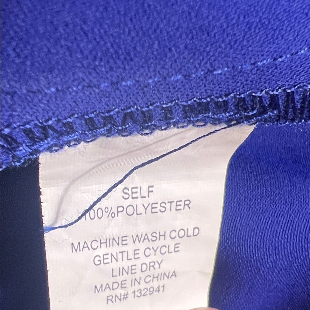 Amanda Uprichard Cobalt Blue maxi Dress size L - Picture 13 of 13